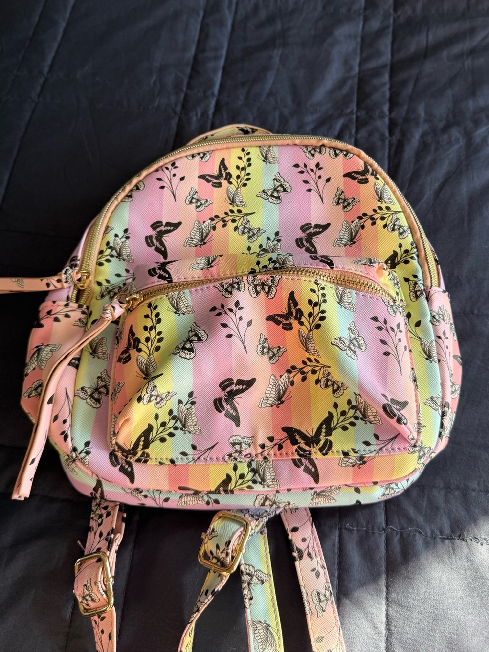Mini Pastel Multicoloured Butterfly Backpack